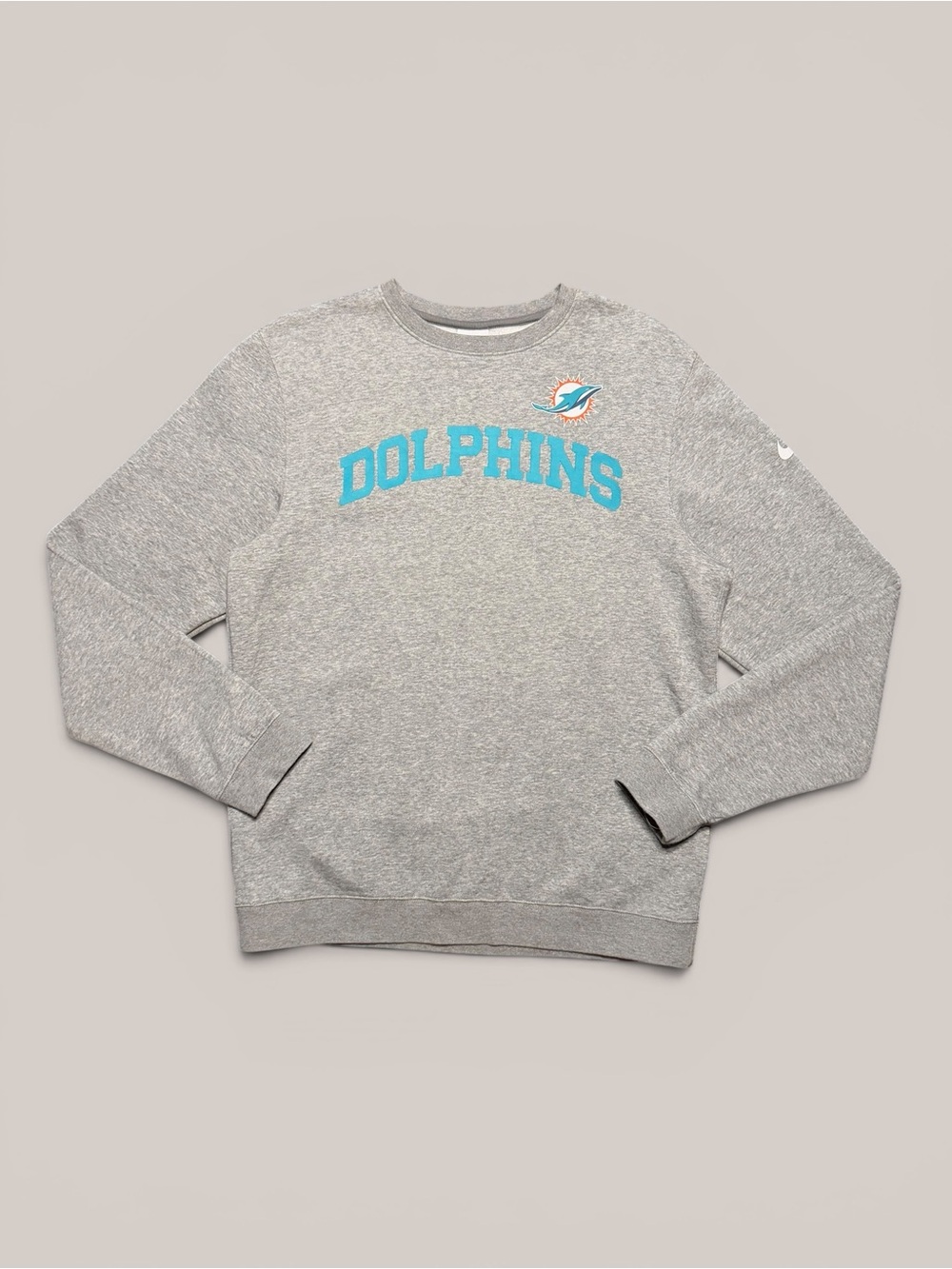 Nike NFL Miami Dolphins grey crewneck